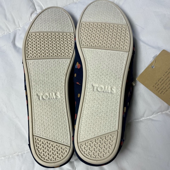 *SOLD* TOMS Navy Party Dot Alpargatas - Picture 8 of 9